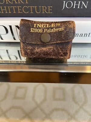 Antique Leather The Little Webster 12000 Word Spanish To English Dictionary-image