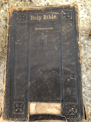 1871 Holy Bible References. Leatherbound-image