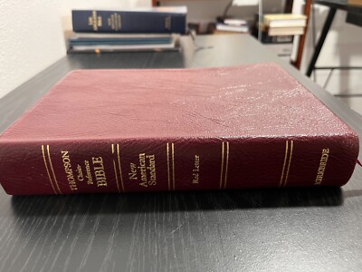 thompson chain reference bible nasb genuine leather 1993-image