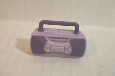 Fisher-Price Loving Family Dollhouse Purple Boom Box CD Player Stereo Music EUC-image
