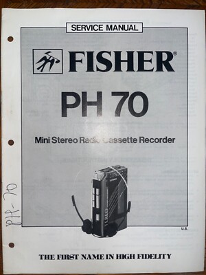 Fisher PH70 Service Manual Mini Stereo Radio Cassette Recorder Original-image