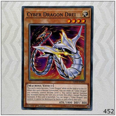Cyber Dragon Drei - LED3-EN020 - Common 1st Edition Yugioh-image
