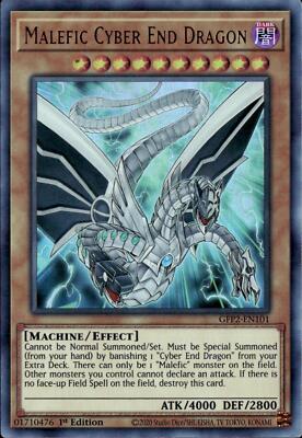 Yu-Gi-Oh! Malefic Cyber End Dragon GFP2-EN101 Ultra Rare 1st Edition NM-image