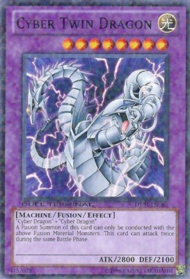 Yugioh! LP Cyber Twin Dragon - DT03-EN085 - Common - Duel Terminal Lightly Playe-image
