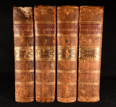 1779-86 4vol Cyclopaedia or An Universal Dictionary E Chambers Abraham Rees-image
