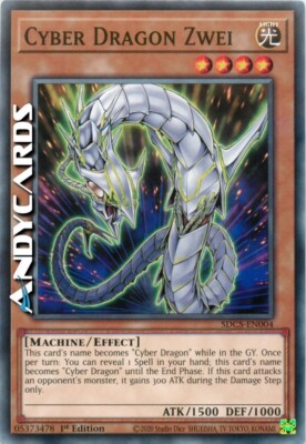 CYBER DRAGON TWO • (Cyber Drago Two) • Commune • SDCS EN004 • 1Ed • Yugioh!-image