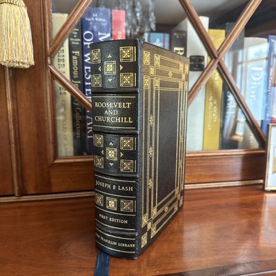 Joseph P. Lash ROOSEVELT AND CHURCHILL 1976 The Franklin Library First Edition-image