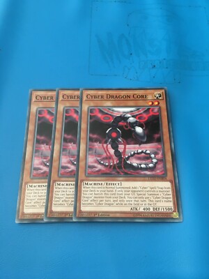 3x Common Cyber Dragon Core LEDD-ENB04 1st Edition-image