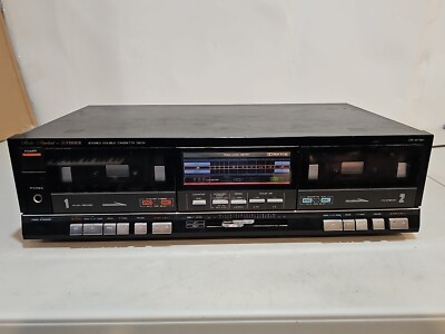 Vintage Fisher CR-W76H Stereo Double Cassette Deck Recorder Studio Powers On-image