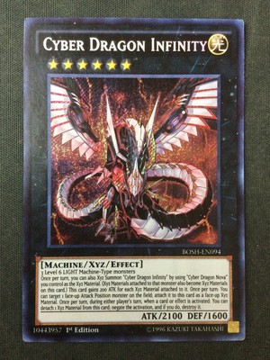 Yu-Gi-Oh TCG #BOSH-EN094 Cyber Dragon Infinity 1st Edition Secret Rare LP-image