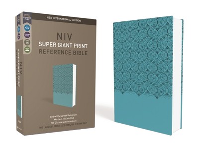NIV, Super Giant Print Reference Bible, Leathersoft, (Leather Bound) (UK IMPORT)-image