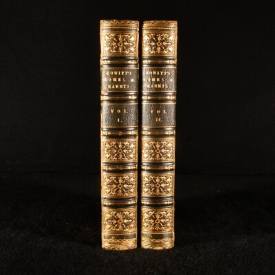 1847 2Vol Homes and Haunts of the Most Eminent British Poets Howitt Illus 1st Ed-image
