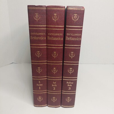 The Encyclopedia Britannica Volumes 1, 2, 3 1768 -1968 Hardcover Replacement-image