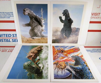 🟢🔥 FACTORY-SEALED GODZILLA 4X PRESS PROMO LOBBY CARD PHOTO PACK Mothra Ebirah-image