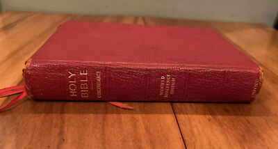 1945 OXFORD SCOFIELD HOLY BIBLE CONCORDANCE REFERENCE EDITION Cowhide Leather-image