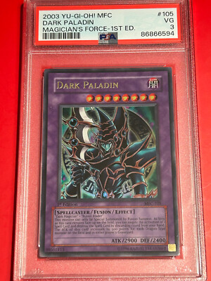 YU-GI-Oh! Mfc-Magician's Force 105 Dark Paladin 1st Edition Pre-Art Fix PSA 3-image