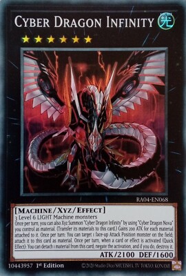 RA04-EN068 CYBER DRAGON INFINITY SUPER RARE 1ST EDITION YuGiOh CARD-image
