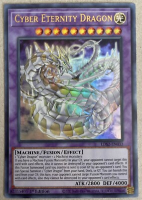 YUGIOH LDS2-EN033 Cyber Eternity Dragon Ultra Rare 1st Edition-image