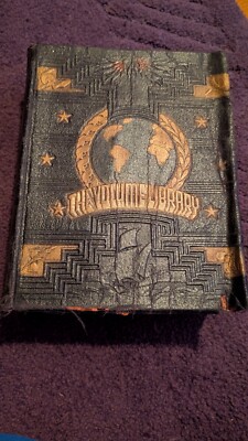 THE VOLUME LIBRARY Illustrated Educators Association 1946 Vintage Illustrated-image
