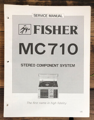 Fisher MC-710 Stereo  Service Manual *Original*-image