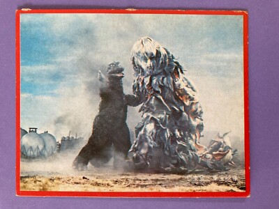 Hedorah vs Godzilla 97 Large monster Card TOHO retro Japanese Vintage Morinaga-image