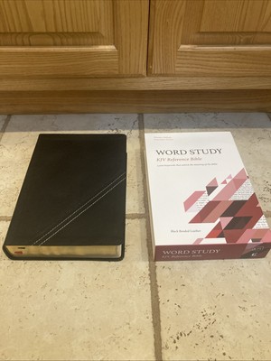 KJV | WORD STUDY BIBLE | BLACK BONDED LEATHER | RED LETTER | REFERENCE BIBLE-image