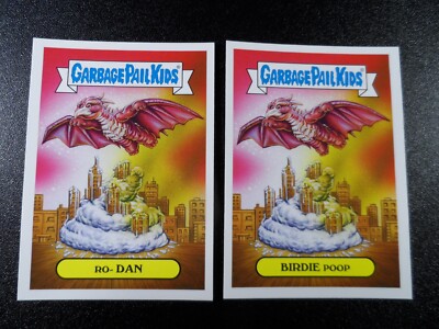 Godzilla Rodan Spoof 2 Card Set Garbage Pail Kids-image