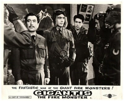 Gigantis The Fire Monster Original Lobby Card Seijiro Onda Japanse Godzilla-image