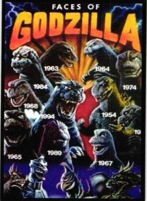 Faces of Godzilla Custom Movie / Tv Card-image