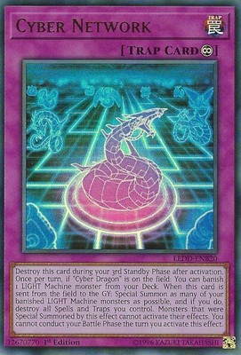 Cyber Network - LEDD-ENB20 - Ultra Rare - 1st Edition Near Mint Legendary Dragon-image