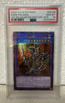 Dark Paladin RA03-EN126 PSA 10: Quarter Century Secret Rare - 2024 - Yugioh-image