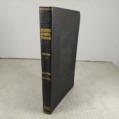 Antique 1919 Leather Business Administration LaSalle Extension University Vol 10-image