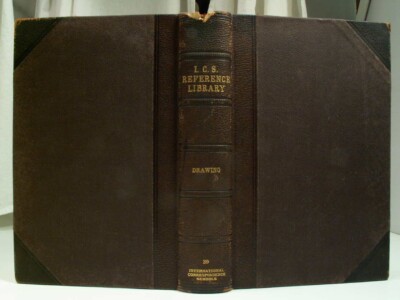 1905 ICS DRAWING Geometrical Mechanical Sketching Projection Surfaces 3/4Leather-image