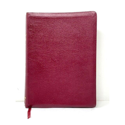 Kirkbride 1964 66th Pr Thompson Chain Reference Bible KJV Brick Red Leather 4E-image