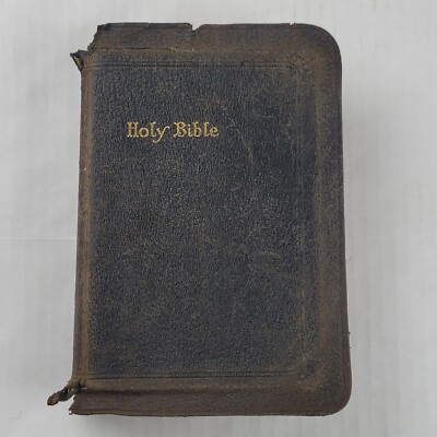 Vintage The Holy Bible Teachers Self Pronouncing Reference Red Letter Edition-image
