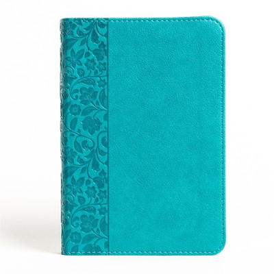 NASB Large Print Compact Reference Bible, Teal Leathertouch (Leather Bound)-image