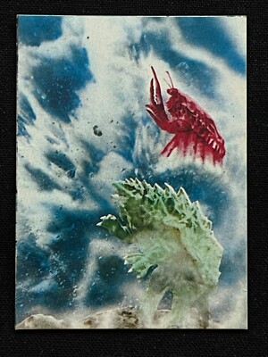 Godzilla Ganime Kamoebas Mini Card Japanese TOHO TOEI Menko 2.6x1.9 Rare F/S-image