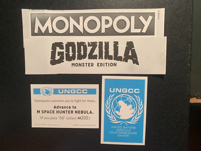 Monopoly Godzilla ADVANCE TO M SPACE HUNTER NEBULA  CARD UNGCC GAME REPLACEMENT-image