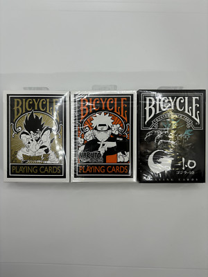Bicycle Playing Cards Dragon Ball Z and Naruto and Godzilla set-image