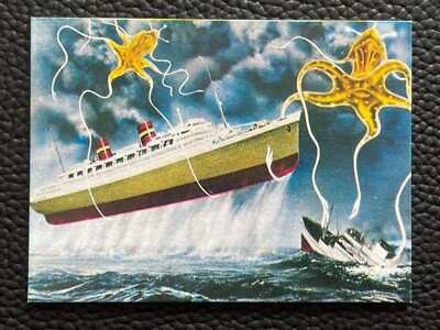 Godzilla Dogora Mini Card Japanese TOHO TOEI Menko 2.6x1.9 Rare F/S-image
