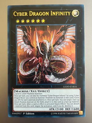 LEDD-ENB31 Cyber Dragon Infinity : Ultra Rare UNL 1st Edition YuGiOh Card LP-image