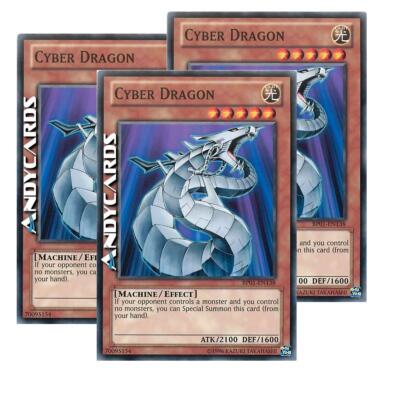 3x CYBER DRAGON • (Cyber Drago) • Common • BP01 EN138 • Unl • Yugioh! ANDYCARDS-image