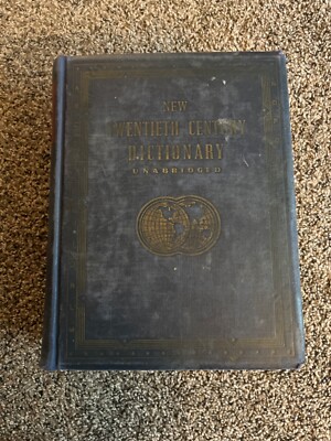 1943 Webster's New Twentieth Century Dictionary Unabridged Vintage English GUC-image