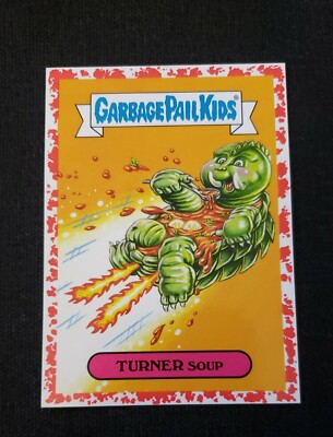 3b TURNER SOUP 2018 Garbage Pail Kids Horror-ible RETRO SCI-FI Red Godzilla GPK-image