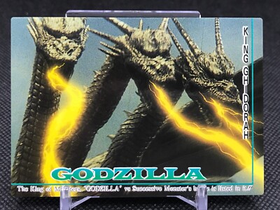 King Ghidorah No.52 GODZILLA  Collection Card  Made In Japan 1995 CCG-image