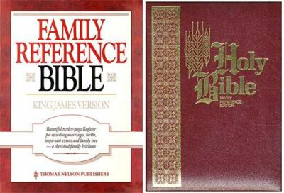 King James Version Family Reference Padded Bonded Leather Burgundy by God-image