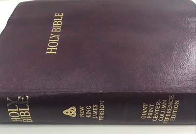 Bible New King James Giant Print Center Column Reference 1994 Nelson 993BG Index-image
