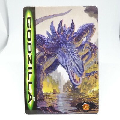 No.03 Godzilla Hollywood movie Card Japan 1998 BANDAI TOHO MADE in JAPAN TCG-image