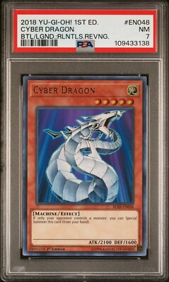 Cyber Dragon *PSA NM 7* BLRR-EN048 * 1st Ed * Ultra Rare * 2018 * Yugioh-image