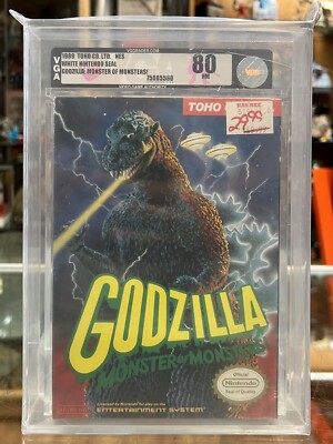 Godzilla: Monster of Monsters (Nintendo NES, 1989) SEALED VGA 80 NM [Oval SOQ]-image